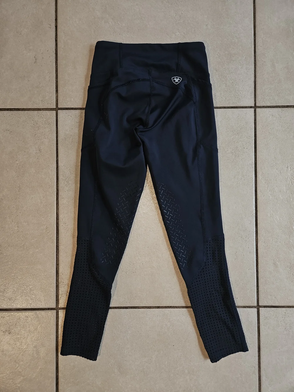 Ariat TEK Black Girls Silicone-Grip Riding Leggings